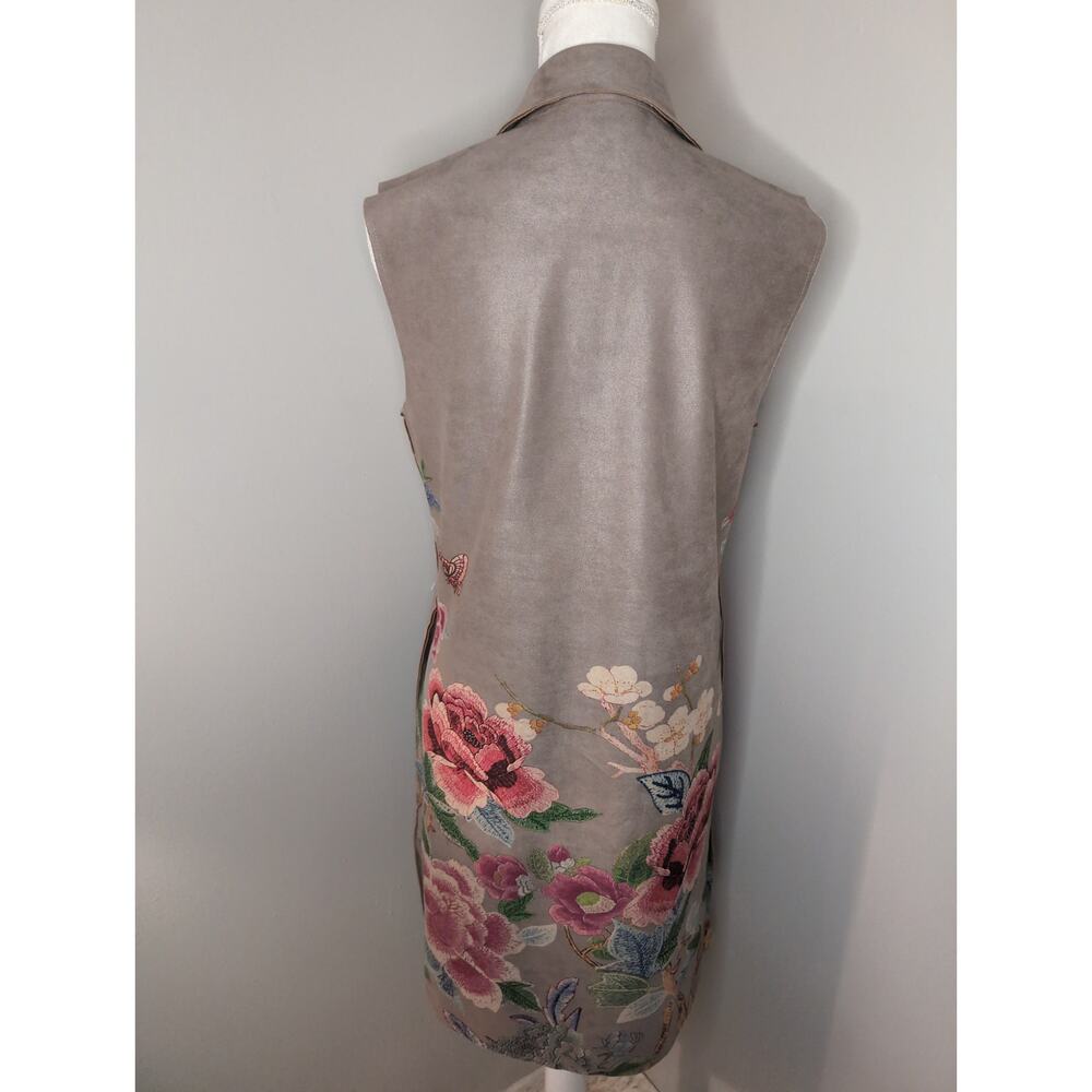 Anthropologie Solitaire floral boho LG sleeveless vest - Picture 6 of 10